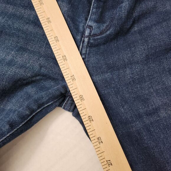 Pilcro Anthropologie Jeans 29 Blue The Demilune Bootcut Dark Wash Mid-Rise - Picture 9 of 9